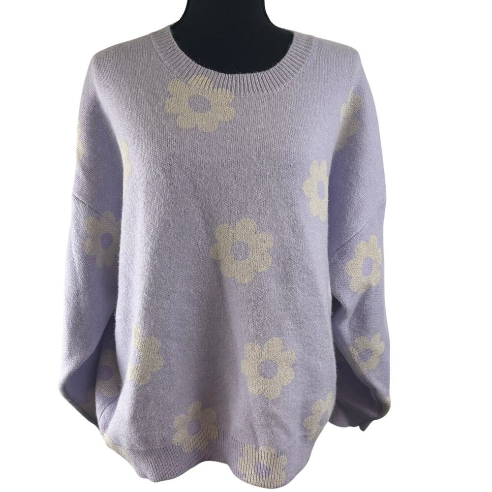 Le Lis Collection Med Long Sleeve Oversized Sweater